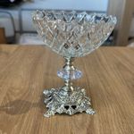 Casa si Gradina - Bucatarie si vesela - Cani si pahare - Pahare - Cupa desert cu picior argintiu Efegil 12x12x14 cm transparent - Infinity.ro