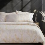 Casa si Gradina - Textile si covoare - Lenjerii de pat - Seturi de lenjerie - Set husa pilota 240x230 cm + 2 fete perna 52x72 cm Nef-Nef Elements Sailen Bej - Infinity.ro