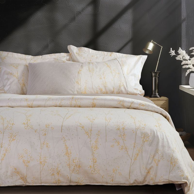 Casa si Gradina - Textile si covoare - Lenjerii de pat - Seturi de lenjerie - Set husa pilota 240x230 cm + 2 fete perna 52x72 cm Nef-Nef Elements Sailen Bej - Infinity.ro