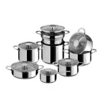 Casa si Gradina - Bucatarie si vesela - Vase pentru gatit - Tigai si seturi - Set Oale Gourmet 12Pcs Mepra - Infinity.ro