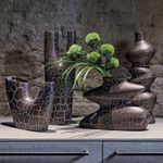 Casa si Gradina - Decoratiuni - Obiecte decorative - Vaze si boluri decorative - Vaza ceramica H48 cm Spider Andrea Fontebasso negru/alb - Infinity.ro