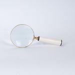 Casa si Gradina - Decoratiuni - Obiecte decorative - Accesorii decorative - Lupa alb-auriu Eurolamp Ø 13 cm - Infinity.ro