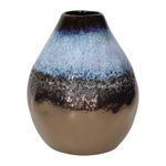 Casa si Gradina - Decoratiuni - Obiecte decorative - Vaze si boluri decorative - Vaza ceramica H21 cm Enigma Andrea Fontebasso bronz/albastru - Infinity.ro