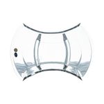Casa si Gradina - Bucatarie si vesela - Vesela si tacamuri - Platouri de bucatarie - Platou compartimentat oval Crystal Bohemia 33 cm transparent - Infinity.ro