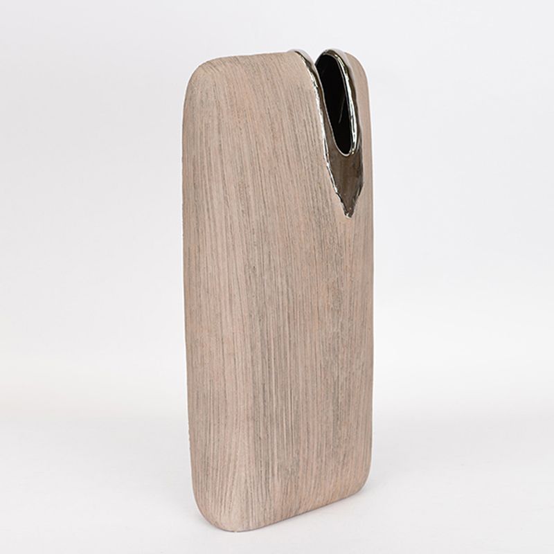 Casa si Gradina - Decoratiuni - Obiecte decorative - Vaze si boluri decorative - Vaza ceramica Eurolamp H43 cm maro-argintiu - Infinity.ro