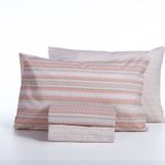 Casa si Gradina - Textile si covoare - Lenjerii de pat - Seturi de lenjerie - Set 2 cearsafuri 240x270 cm + 2 fete perna 52x72 cm Nef-Nef Quantro Bej - Infinity.ro