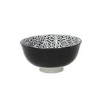 Casa si Gradina - Bucatarie si vesela - Vesela si tacamuri - Farfurii si boluri - Bol ceramica 12 cm Tognana Portata Chakra alb-negru - Infinity.ro