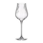 Casa si Gradina - Bucatarie si vesela - Cani si pahare - Pahare - Set 6 pahare vin Crystal Bohemia Limosa Optic 250 ml transparent - Infinity.ro
