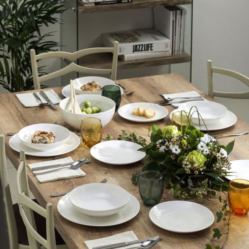 Casa si Gradina - Bucatarie si vesela - Vesela si tacamuri - Farfurii si boluri - Farfurie alba 27cm portelan Victoria Tognana - Infinity.ro