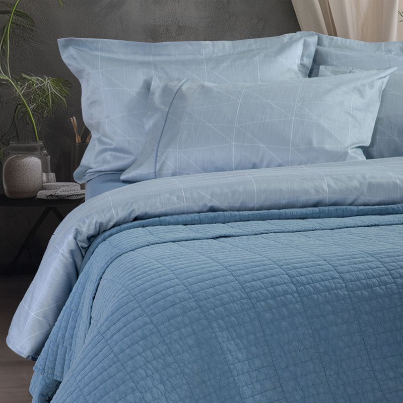 Casa si Gradina - Textile si covoare - Pături și cuverturi - Cuverturi - Cuvertura 230x240 cm Nef-Nef Elements Albastru - Infinity.ro