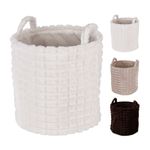 Casa si Gradina - Mobilier - Organizare si depozitare - Cutii depozitare - Cos de depozitare rotund Koopman alb - Infinity.ro