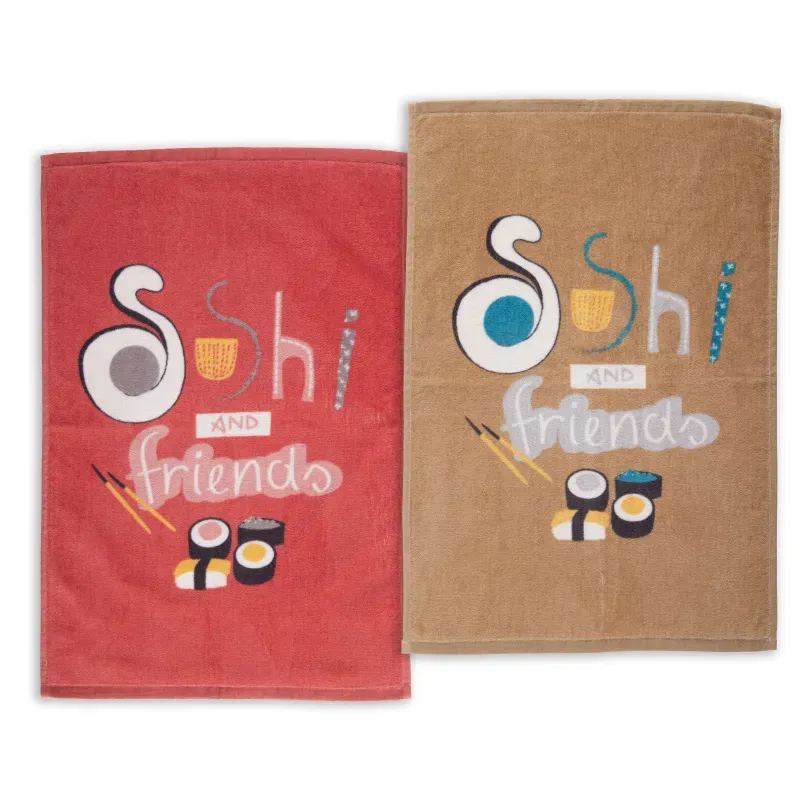 Casa si Gradina - Textile si covoare - Textile bucatarie - Servete si naproane - Prosop bucatarie Velour Sushi 40X60 Beige - Infinity.ro