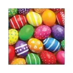 Casa si Gradina - Textile si covoare - Textile bucatarie - Servete si naproane - Servetele masa 33x33cm Painted Easter eggs FSC Mix - Infinity.ro