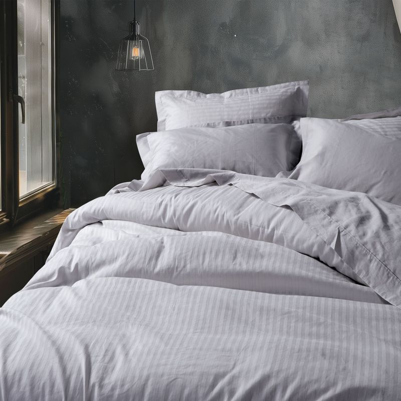 Casa si Gradina - Textile si covoare - Lenjerii de pat - Seturi de lenjerie - Set husa pilota 240x220 cm + 2 fete perna 52x72 cm Nef-Nef Elements Orchid - Infinity.ro