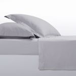 Casa si Gradina - Textile si covoare - Lenjerii de pat - Cearceafuri de pat - Cearsaf pat Queen Size, satin, Nef-Nef Elements 240X270 cm Ice Grey - Infinity.ro