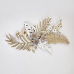 Casa si Gradina - Decoratiuni - Obiecte decorative - Accesorii decorative - Decoratiune de perete metalica Eurolamp Tropical H50.5 cm auriu-argintiu - Infinity.ro