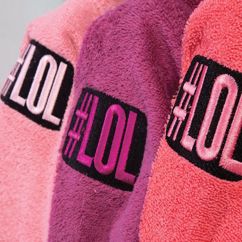 Casa si Gradina - Textile si covoare - Textile baie - Halate de baie - Halat baie cu gluga Nef-Nef Junior 4-6 Ani Coral - Infinity.ro