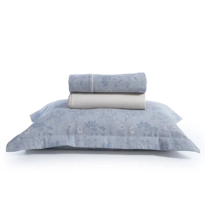 Casa si Gradina - Textile si covoare - Lenjerii de pat - Seturi de lenjerie - Set Vista 2 cearsafuri pat 240X270 + 2 fete perna 52X72 Blue - Infinity.ro