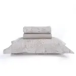 Casa si Gradina - Textile si covoare - Lenjerii de pat - Seturi de lenjerie - Set Thron 2 cearsafuri pat 240X270 +2 fete perna 52X72 Beige - Infinity.ro