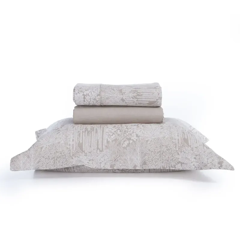 Casa si Gradina - Textile si covoare - Lenjerii de pat - Seturi de lenjerie - Set Thron 2 cearsafuri pat 240X270 +2 fete perna 52X72 Beige - Infinity.ro