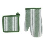 Casa si Gradina - Textile si covoare - Textile bucatarie - Manusi bucatarie - Set Textil 2Pcs Cotton Green Tognana - Infinity.ro