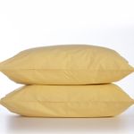 Casa si Gradina - Textile si covoare - Lenjerii de pat - Fete de perna - Set 2 fete de perna 52×72 cm, bumbac, Nef-Nef Basic Galben - Infinity.ro