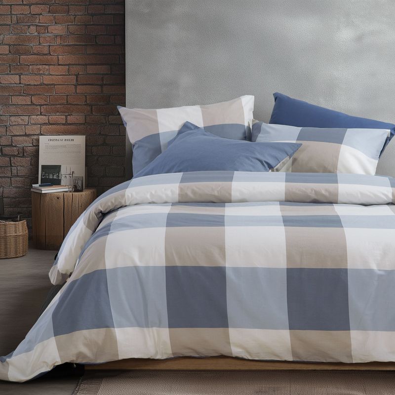 Casa si Gradina - Textile si covoare - Lenjerii de pat - Seturi de lenjerie - Set husa 240x270 cm + 2 fete perna 52x72 cm + cearsaf 160x200 cm Nef-Nef Casual Denim - Infinity.ro