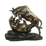 Casa si Gradina - Decoratiuni - Obiecte decorative - Accesorii decorative - Decoratiune bronz Wall Street Bull And Bear H16 - Infinity.ro