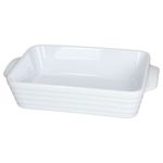 Casa si Gradina - Bucatarie si vesela - Vase pentru gatit - Tavi copt - Tava gatit 26.5X17 Alb Rings Tognana - Infinity.ro