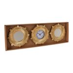 Casa si Gradina - Decoratiuni - Ceasuri - Set ceas de perete cu oglinda Koopman 25 cm auriu - Infinity.ro