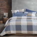 Casa si Gradina - Textile si covoare - Lenjerii de pat - Seturi de lenjerie - Set 2 cearsafuri 200x270 cm + 2 fete perna 52x72 cm Nef-Nef Casual Denim - Infinity.ro