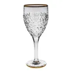 Casa si Gradina - Bucatarie si vesela - Cani si pahare - Pahare - Set 6 pahare vin cristal Bohemia Nicolette Gold 270ml - Infinity.ro