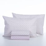 Casa si Gradina - Textile si covoare - Lenjerii de pat - Seturi de lenjerie - Set 2 cearsafuri 240x270 cm + 2 fete perna 52x72 cm Nef-Nef Keylan Mauve - Infinity.ro