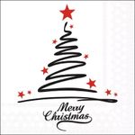 Casa si Gradina - Textile si covoare - Textile bucatarie - Servete si naproane - Servetele masa 33x33cm Ambiente One line tree - Infinity.ro