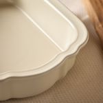 Casa si Gradina - Bucatarie si vesela - Vase pentru gatit - Tavi copt - Tava gatit portelan Andrea Fontebasso Bistro Ivory 33x22 cm bej - Infinity.ro