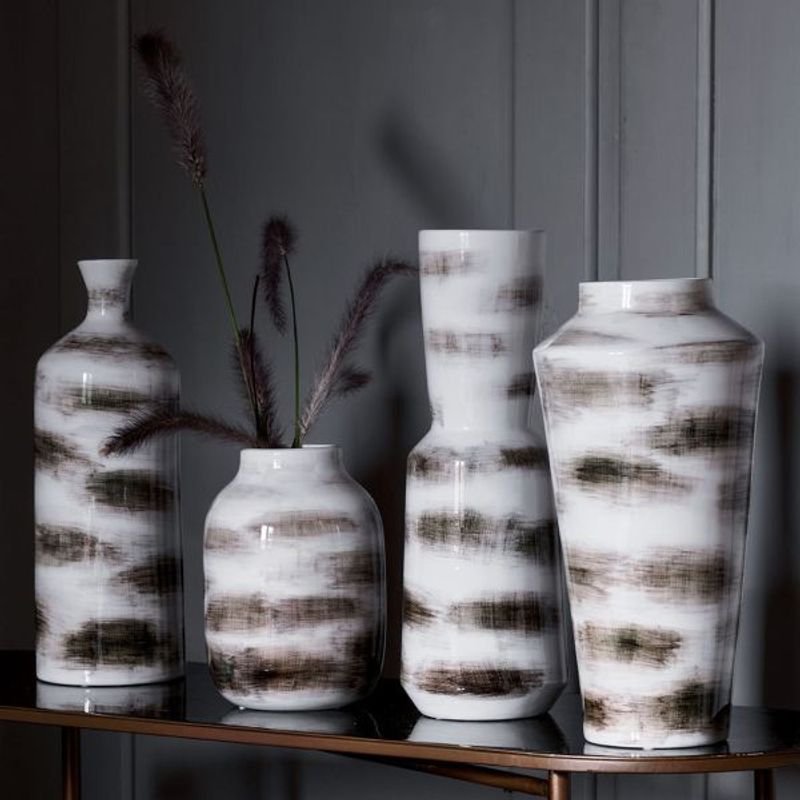 Casa si Gradina - Decoratiuni - Obiecte decorative - Vaze si boluri decorative - Vaza Andrea Fontebasso 20H Alb/Gri - Infinity.ro