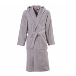 Casa si Gradina - Textile si covoare - Textile baie - Halate de baie - Halat baie bumbac Shawl Collar Comfort Gri XXL - Infinity.ro