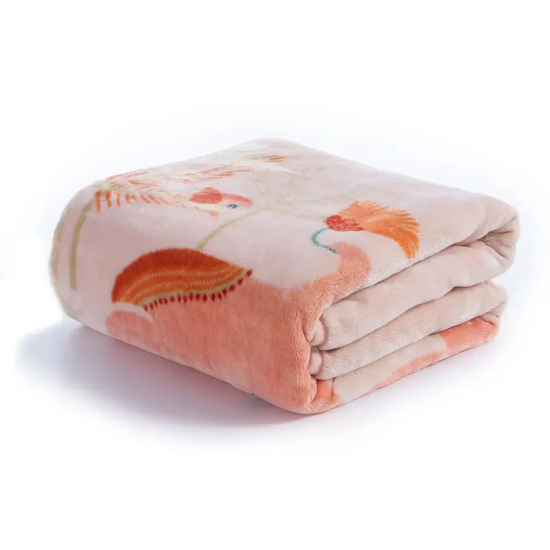 Casa si Gradina - Textile si covoare - Pături și cuverturi - Paturici copii - Patura Baby Cradle Indonesia 75X100 Salmon - Infinity.ro