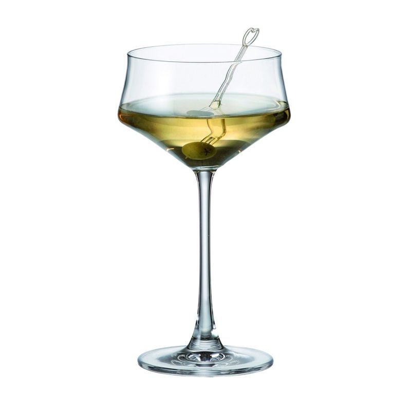 Casa si Gradina - Bucatarie si vesela - Cani si pahare - Pahare - Set 6 pahare martini Crystal Bohemia 300 ml transparent - Infinity.ro