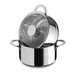 Casa si Gradina - Bucatarie si vesela - Vase pentru gatit - Oale si cratite - Oala cu capac Inox 22cm Cuociverdura Mepra - Infinity.ro