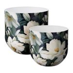 Casa si Gradina - Decoratiuni - Obiecte decorative - Vaze si boluri decorative - Set 2 vaze cu flori Koopman H21/25 cm multicolor - Infinity.ro