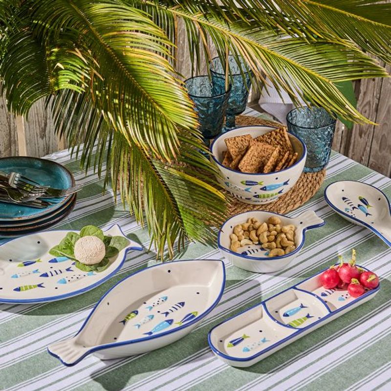 Casa si Gradina - Bucatarie si vesela - Vesela si tacamuri - Platouri de bucatarie - Platou Aquatic 3 Comp 28.5cm Tognana - Infinity.ro