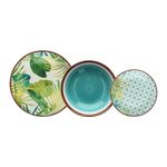 Casa si Gradina - Bucatarie si vesela - Vesela si tacamuri - Servicii de masa - Set masa 18 buc, portelan multicolor, Tognana Metropolis Jungle - Infinity.ro