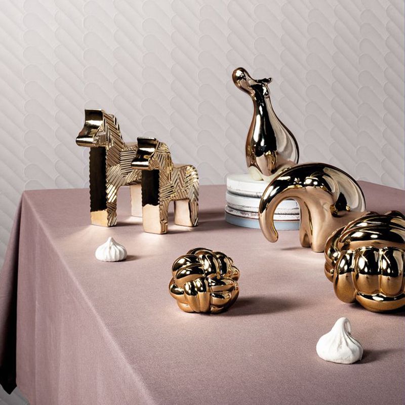 Casa si Gradina - Decoratiuni - Obiecte decorative - Accesorii decorative - Decoratiune Hipo Tognana H18 cm auriu ceramica - Infinity.ro