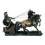 Casa si Gradina - Decoratiuni - Obiecte decorative - Accesorii decorative - Decoratiune bronz Ben-Hur Roman Chariot 26X17 - Infinity.ro