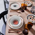 Casa si Gradina - Bucatarie si vesela - Vesela si tacamuri - Farfurii si boluri - Farfurie Andrea Fontebasso Edge Vibes Terra, Portelan, 27 cm, Multicolor - Infinity.ro