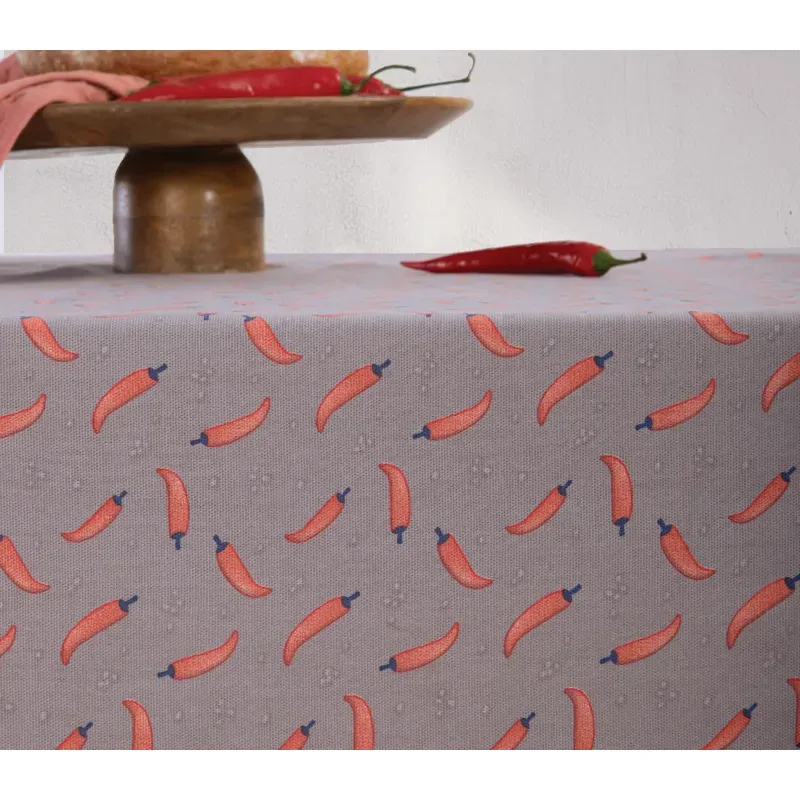 Casa si Gradina - Textile si covoare - Textile bucatarie - Fete de masa - Fata de masa Peppers 140X180 Grey - Infinity.ro