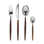 Casa si Gradina - Bucatarie si vesela - Vesela si tacamuri - Tacamuri si seturi - Set Tacam 24Pcs Hashi Steel Brown Tognana - Infinity.ro