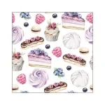 Casa si Gradina - Textile si covoare - Textile bucatarie - Servete si naproane - Servetele masa 33x33cm Pastries FSC Mix - Infinity.ro