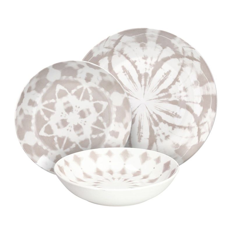 Casa si Gradina - Bucatarie si vesela - Vesela si tacamuri - Servicii de masa - Set masa 18 buc, portelan bej, Madison Collection Tognana - Infinity.ro